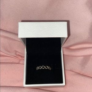 silver infinity pandora ring